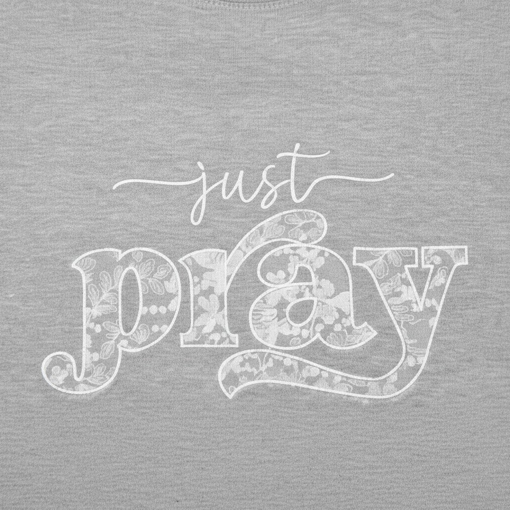 Just pray lace applique