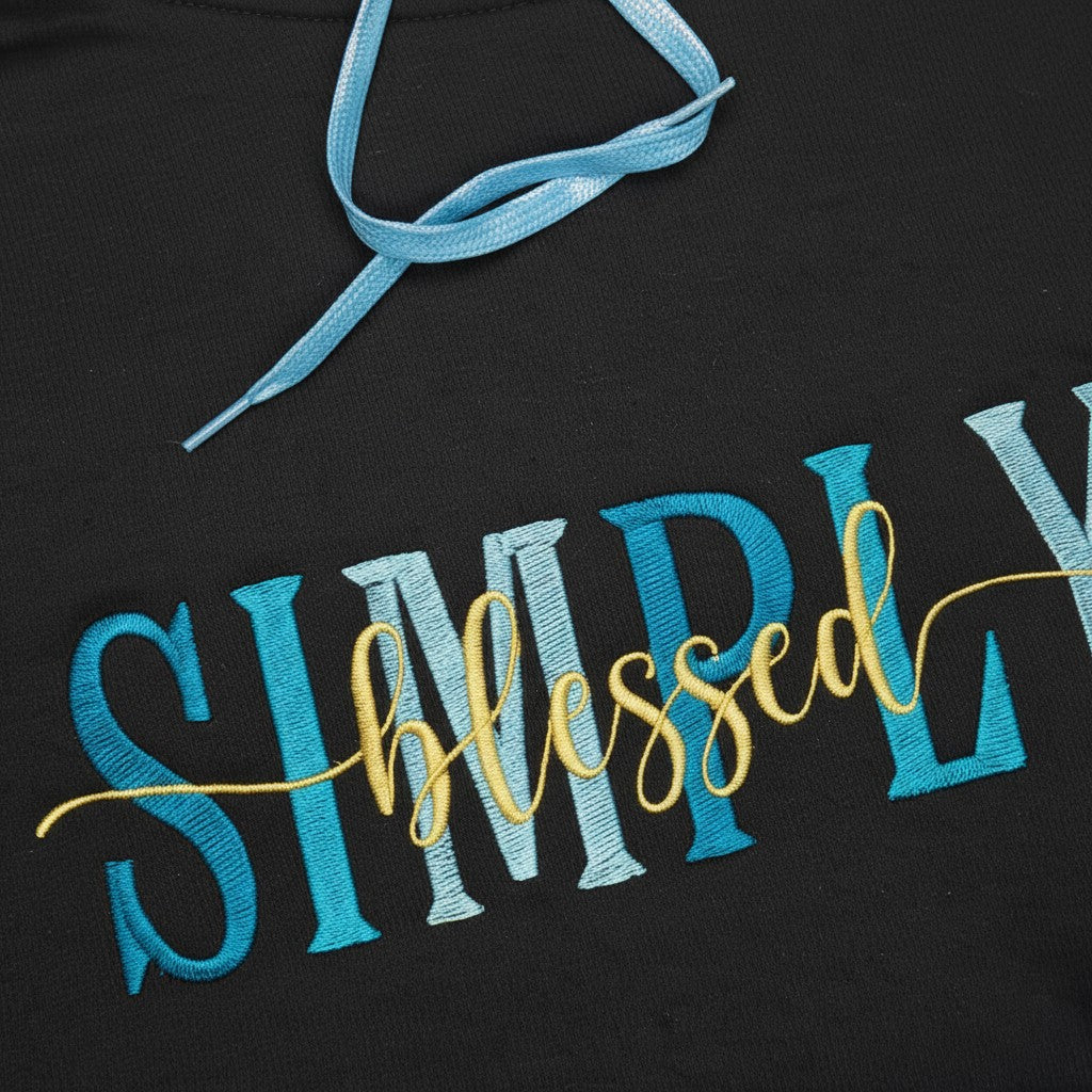 Simply blessed embroidery
