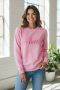 Love in rhinestones sweater