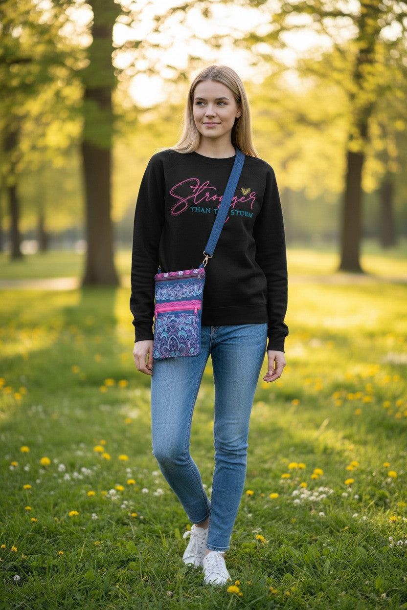 Over the shoulder quilted bag  260 mm x 160 mm