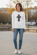 Cross double applique